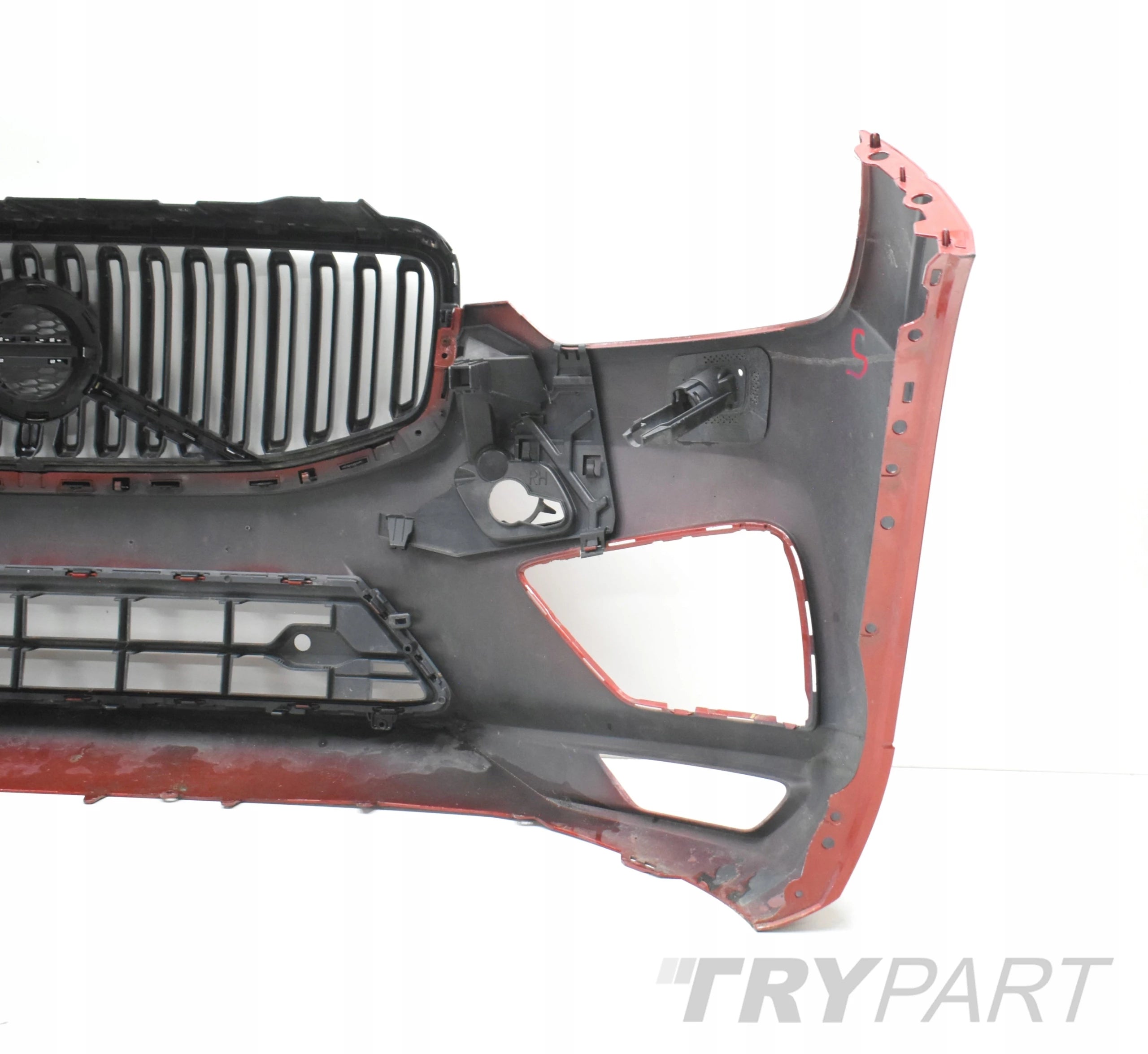 VOLVO XC60 II R DESIGN FRONT BUMPER FRONT ORIGINAL + GRILLE