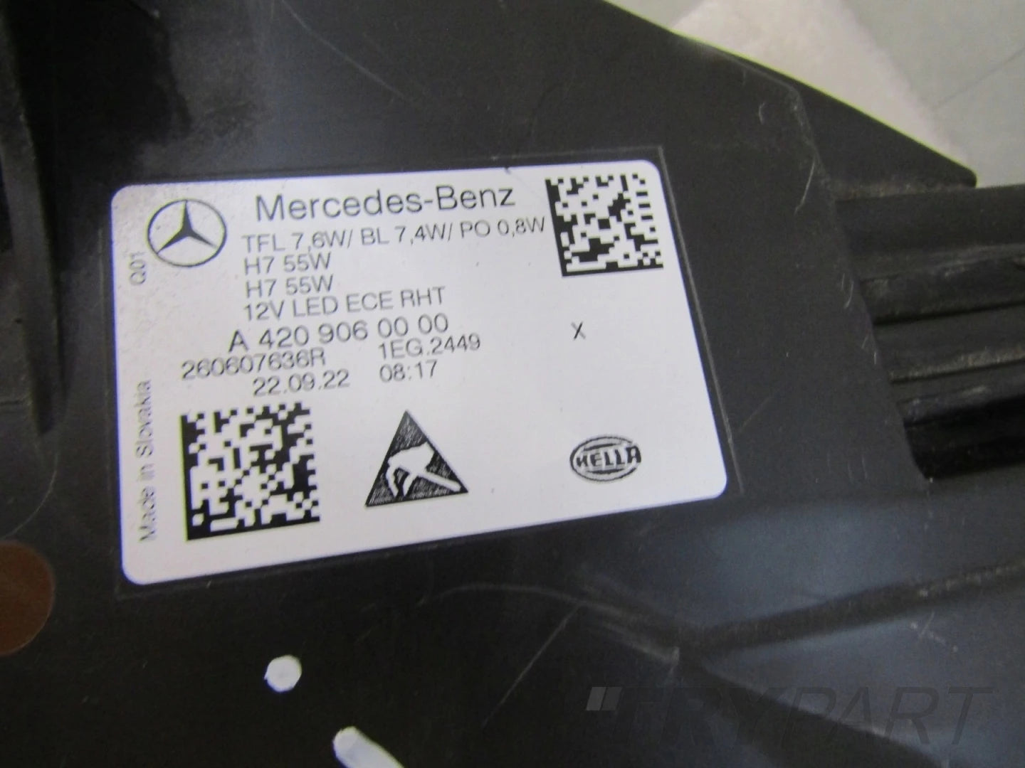 MERCEDES CITAN W420 420 HEADLIGHT STANDARD 21- LEFT LH A4209060000