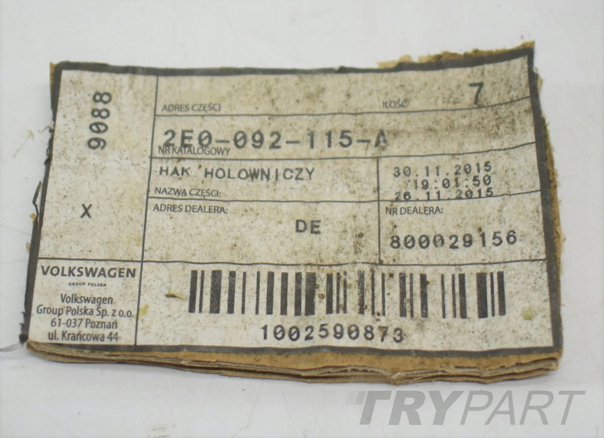 VW CRAFTER 2E0 TOW HITCH NEW ORG 2E0092115A