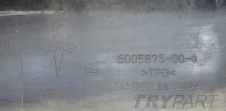 TESLA MODEL S RIGHT DOOR SILL TRIM RIGHT SILL ORG 6005875-00-G