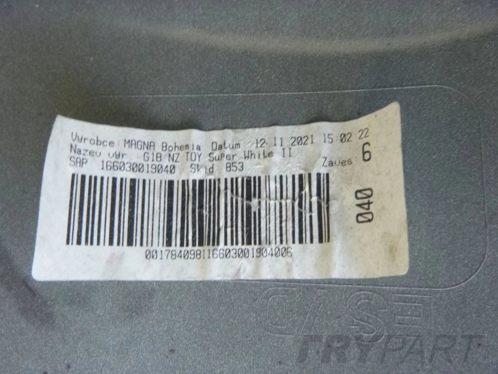 TOYOTA YARIS 4 IV P21 2020- Rear Bumper