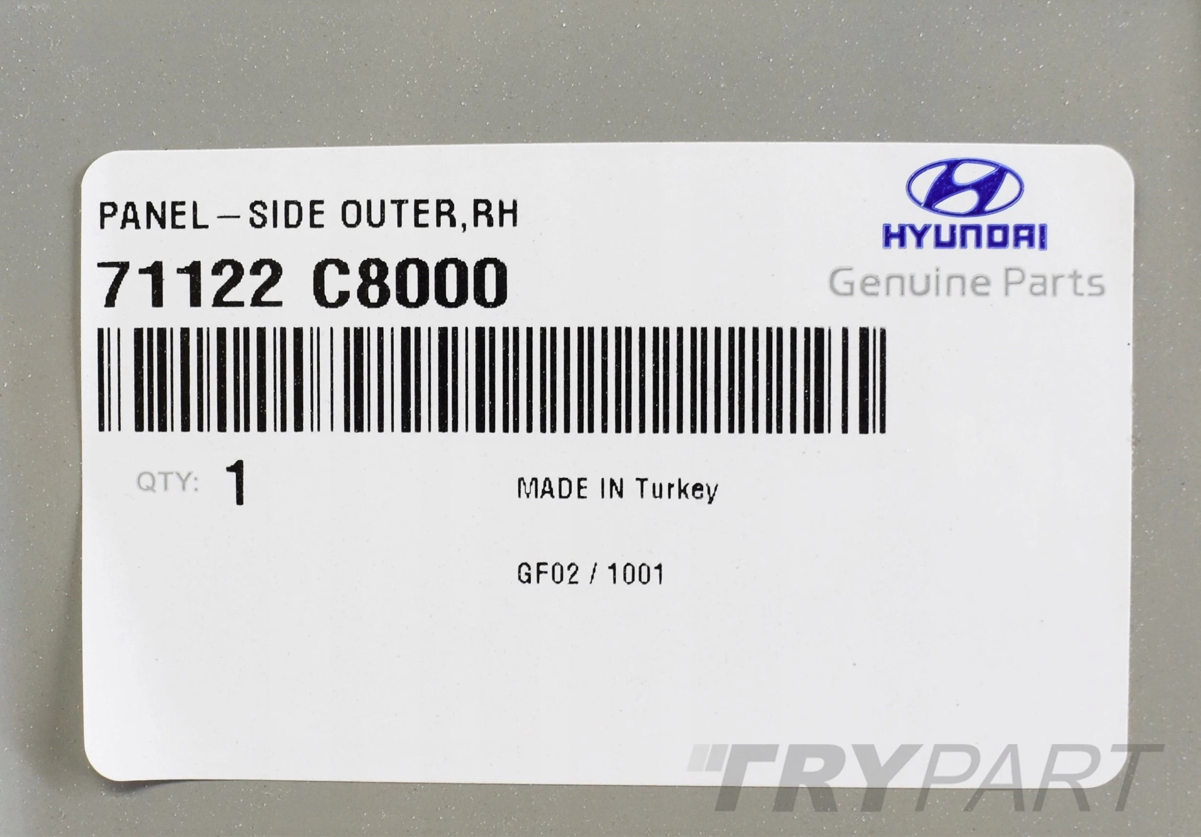 HYUNDAI I20 II REAR RIGHT FENDER PANEL ORG