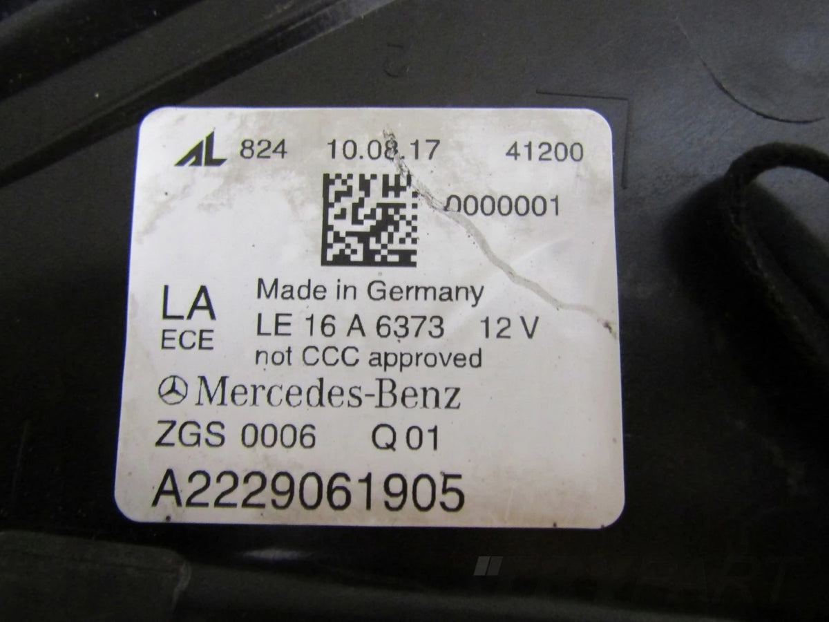 Mercedes S-Class W222 LIFT LED MULTIBEAM Headlight LH LEFT 17-20 A2229061