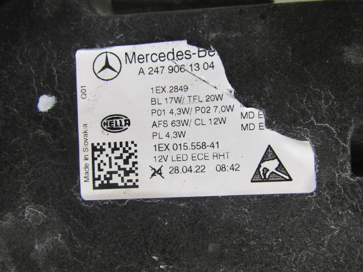 MERCEDES B-CLASS W247 LIFT MULTIBEAM 23- HEADLIGHT LH A2479061304