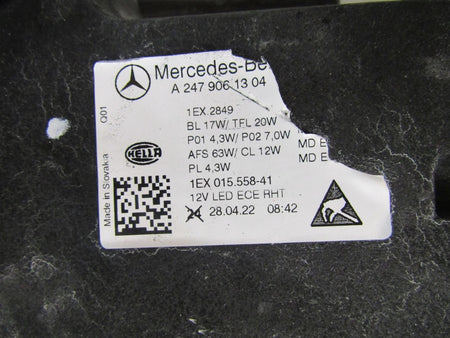 MERCEDES B-CLASS W247 LIFT MULTIBEAM 23- HEADLIGHT LH A2479061304