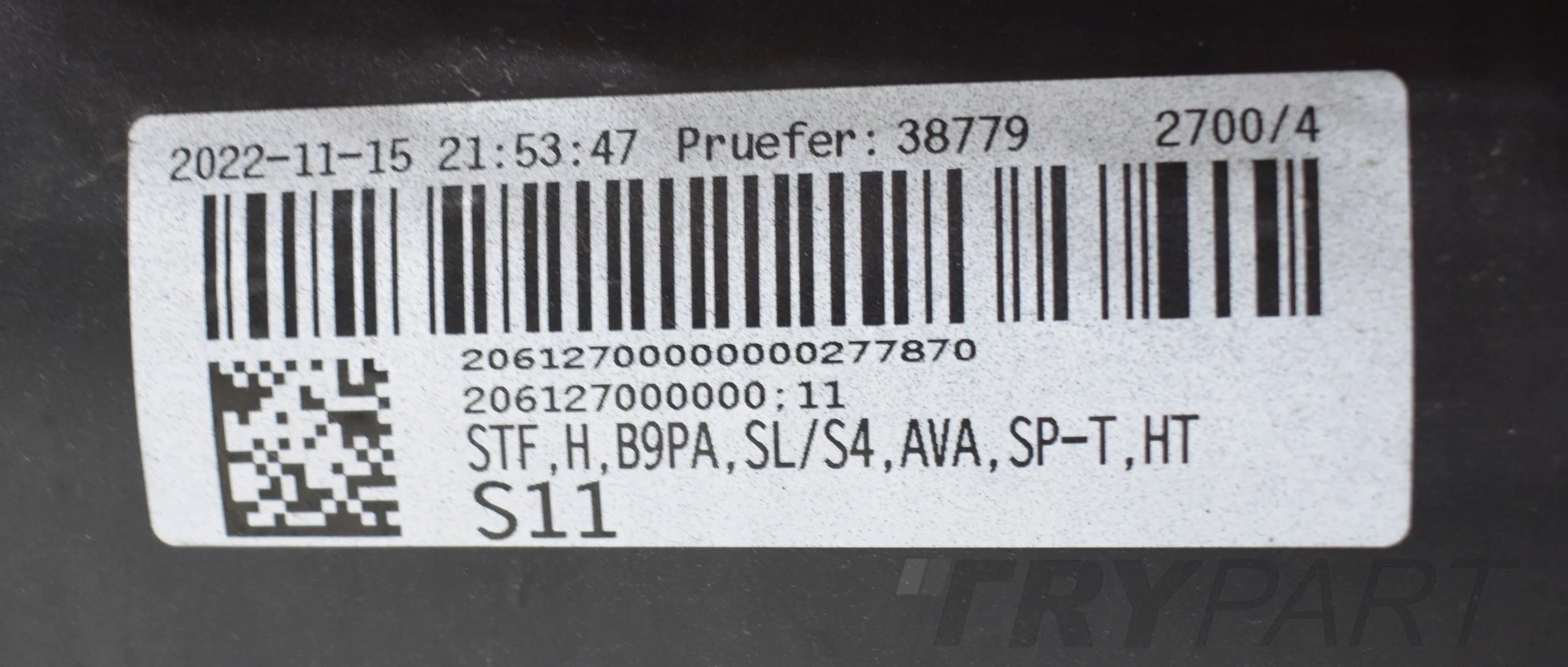 AUDI A4 B9 8W9 S LINE LIFT REAR BUMPER ORIGINAL ESTATE