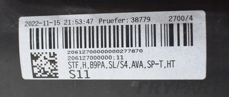 AUDI A4 B9 8W9 S LINE LIFT REAR BUMPER ORIGINAL ESTATE