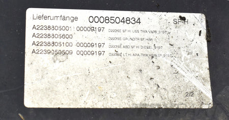 MERCEDES S-CLASS W223 REAR BUMPER ORIGINAL