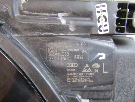 AUDI A6 C8 LED HEADLIGHT 18- LH LEFT 4K0941033
