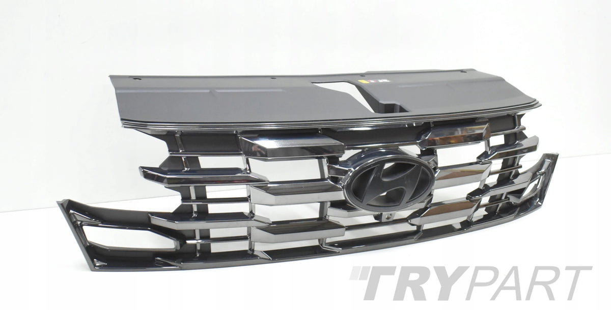 HYUNDAI TUCSON IV LIFT GRILLE BUMPER CHROME CATCH FRONT ORG 86366-N7GA0
