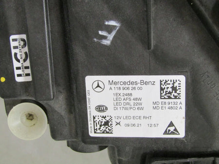 Front Lamp Mercedes CLA W118 Full Led High Performance RH 19-23 A118906260