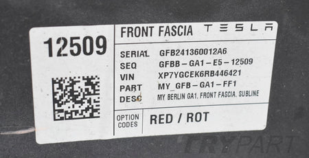 TESLA MODEL Y FRONT BUMPER ORG