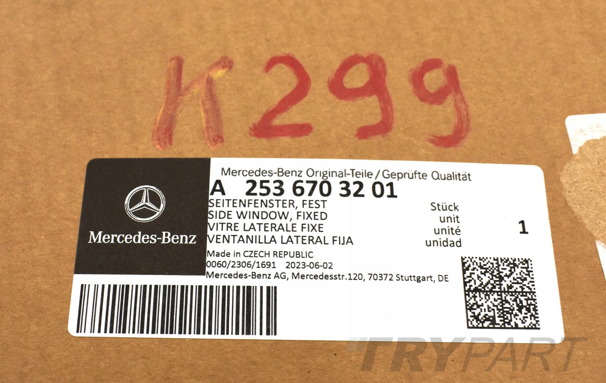 MERCEDES GLC COUPE W253 RIGHT REAR BODY GLASS NEW ORIGINAL