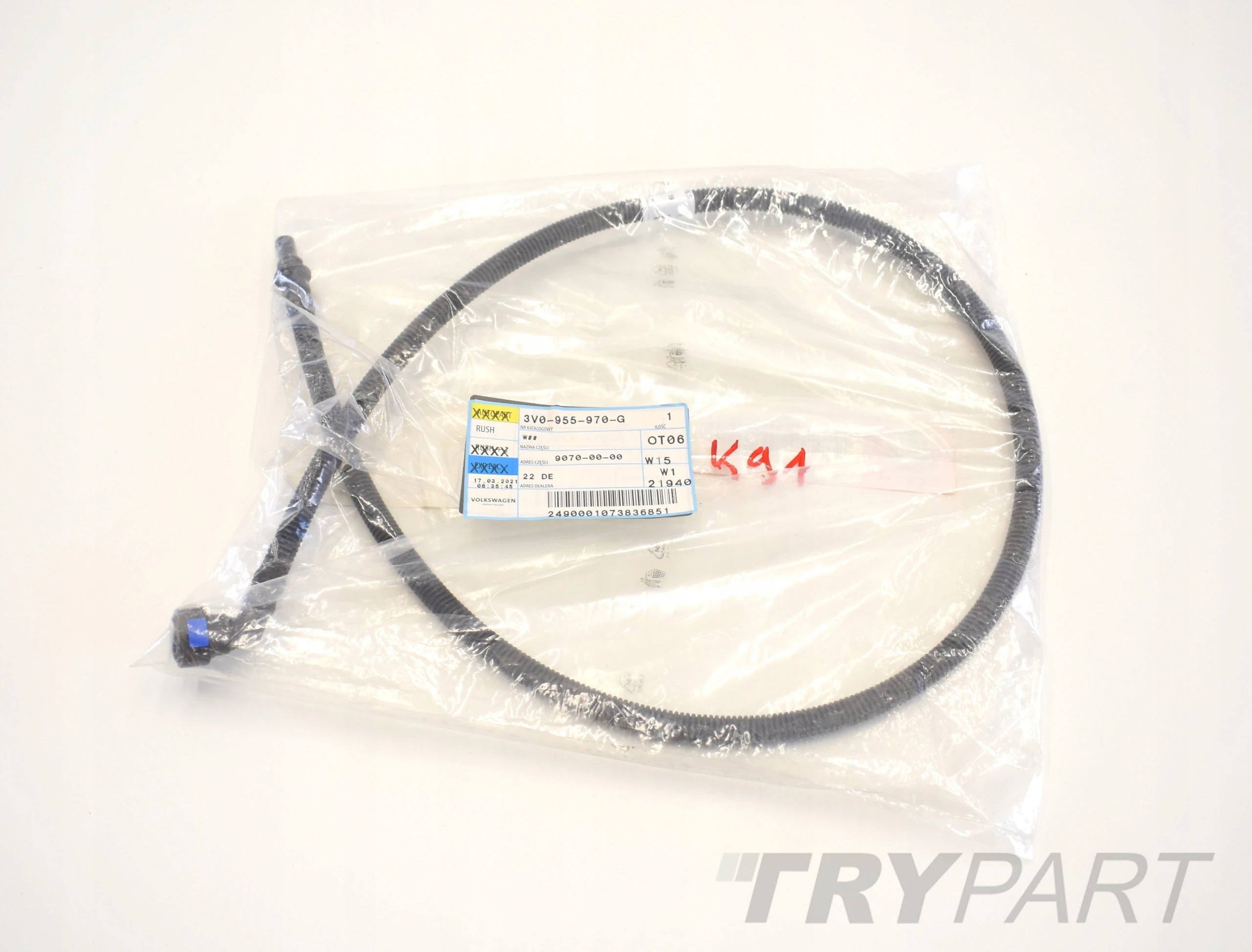 SKODA SUPERB III 3V0 WASHER HOSE FRONT ORG NEW