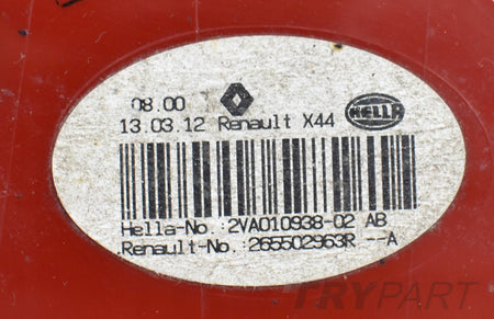 TWINGO II LIFT REAR RIGHT LAMP EU ORG DISASSEMBLY!