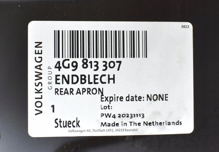 AUDI A6 C7 4G9 REAR PANEL REAR WALL ORG ESTATE NEW 4G9813307