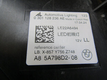 Front Headlight BMW 5 G60 G61 FULL LED 23- RH 5A798D2
