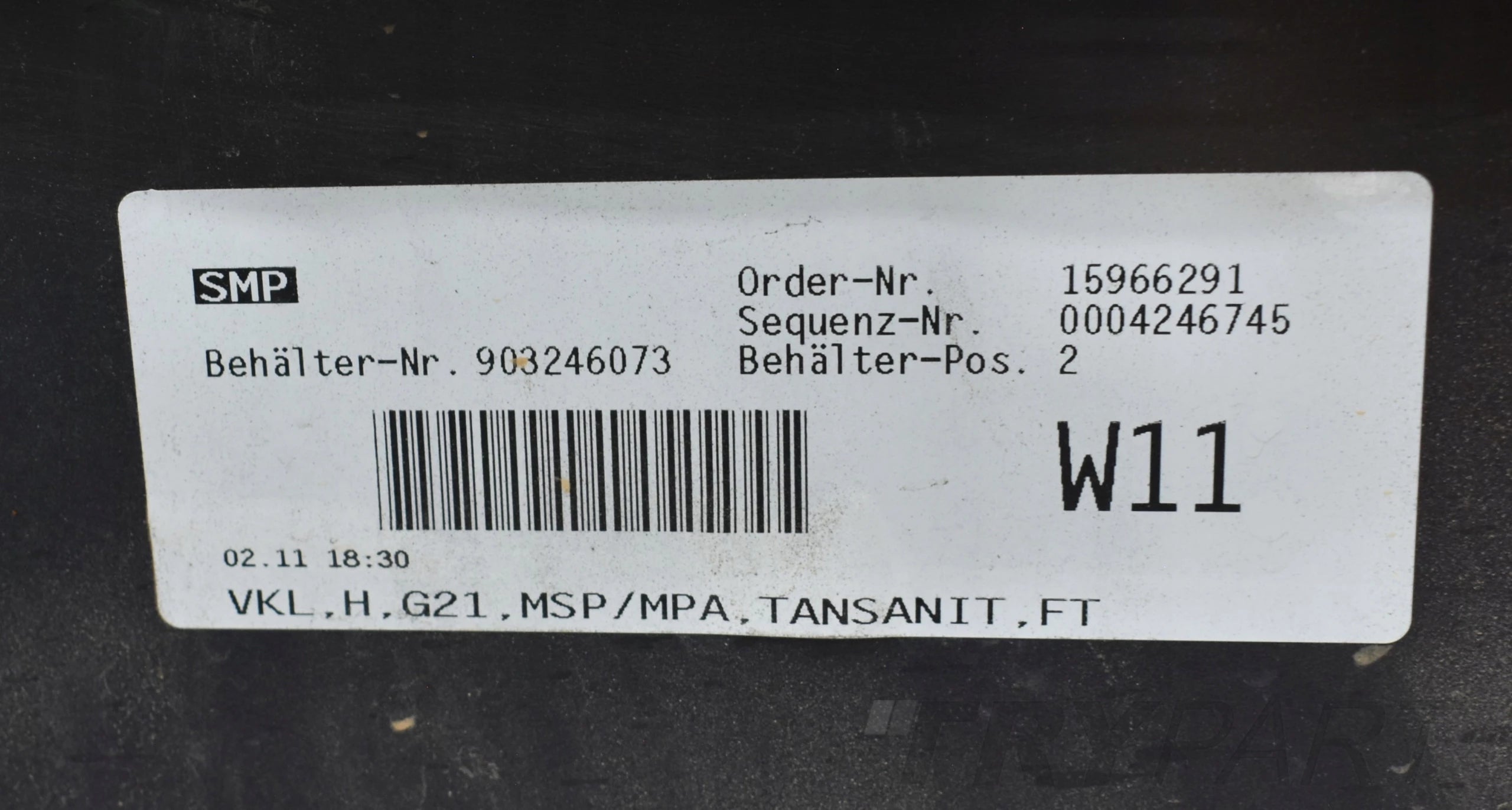 BMW III 3 G21 M PACKAGE REAR BUMPER ORIGINAL TOURING