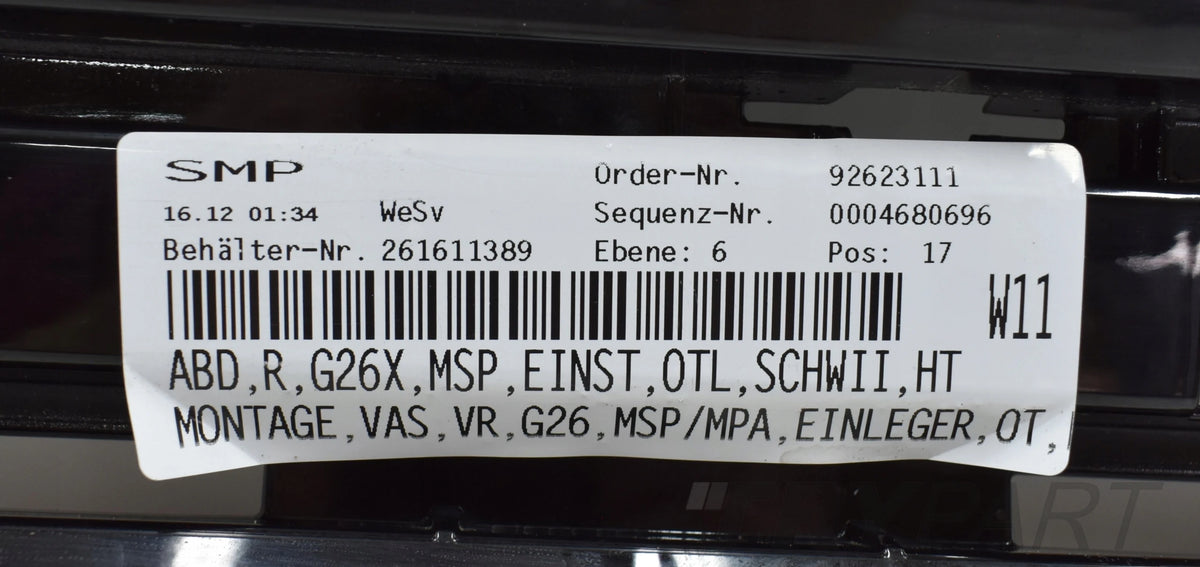 BMW 4 G26 M PACKAGE RIGHT SILL PANEL ORIGINAL