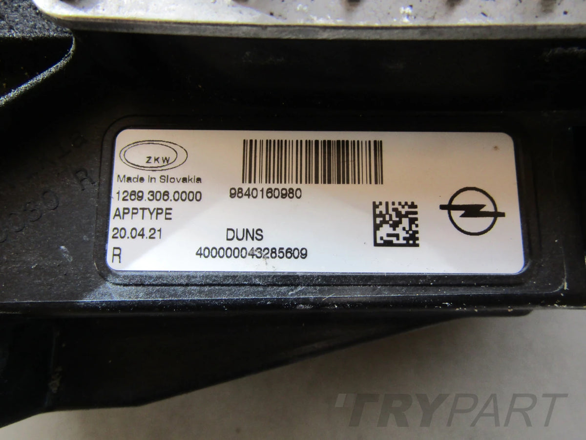 Front Lamp Astra L VI FULL LED LUX RH 22- 9840160980