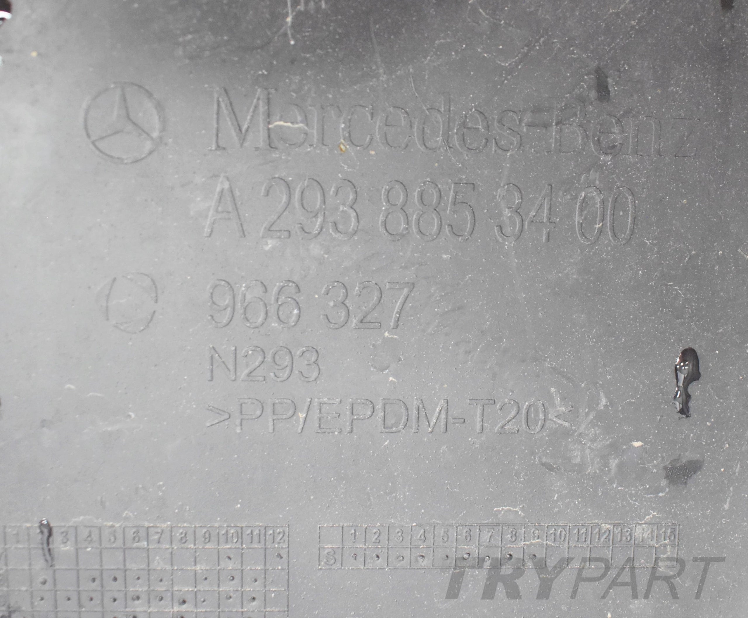 MERCEDES EQC W293 N293 REAR BUMPER ORG