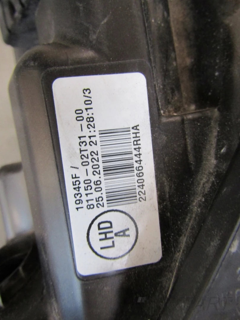 FRONT LIGHT TOYOTA COROLLA E21 SEDAN STANDARD LENS LH 18- 81150-02T31-00