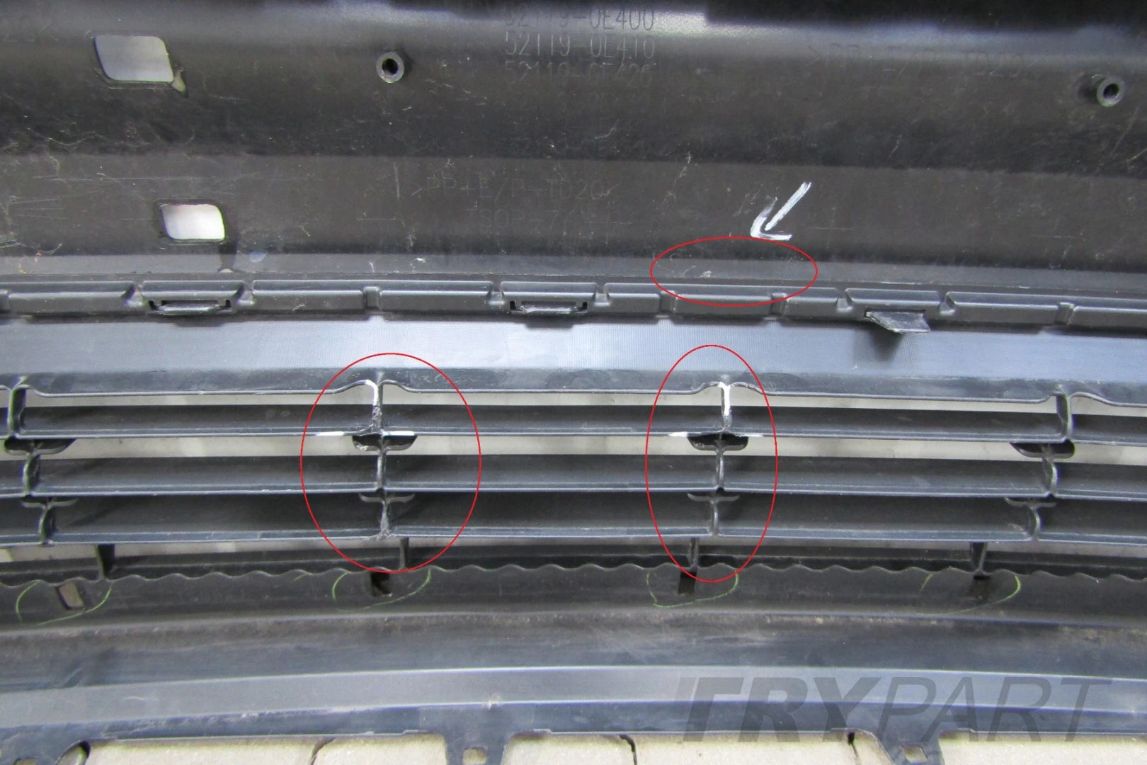 Front bumper TOYOTA Highlander IV 19-22