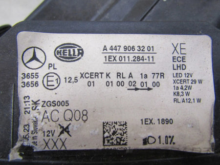 MERCEDES V-CLASS LH HEADLIGHT LEFT W447 LIFT FULL LED ILS 20- A4479063201