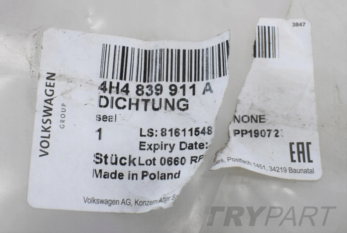 AUDI A8 D4 4H4 LONG REAR LEFT DOOR SEAL