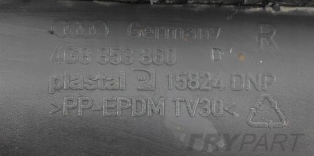 AUDI A7 4G8 S LINE RIGHT SILL STRIP OEM!