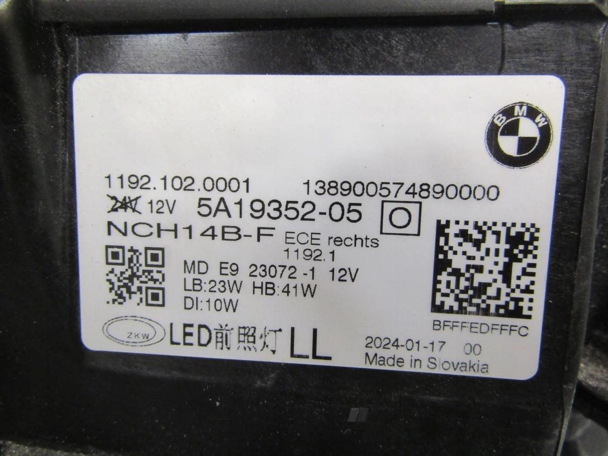 Front Lamp BMW 4 G22 G23 G26 M3 G80 M4 G82 FULL LED 20- RH 5A19352