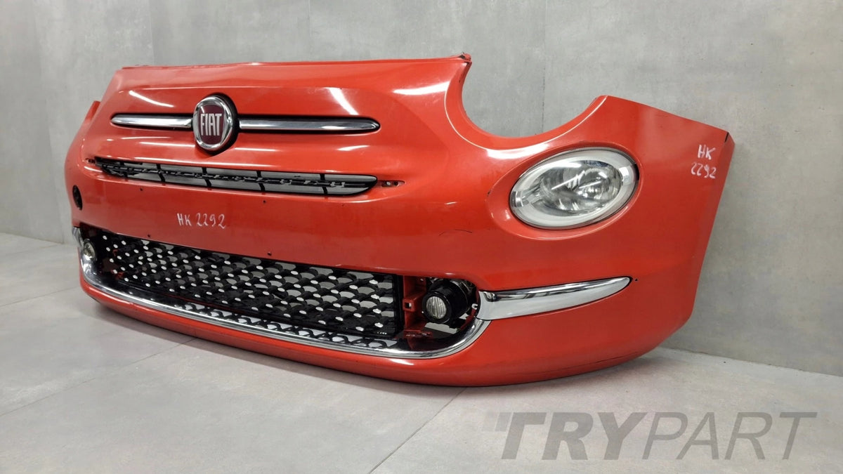 Front Bumper for Fiat 500 Lift 15-24 / With Halogens + Wiring