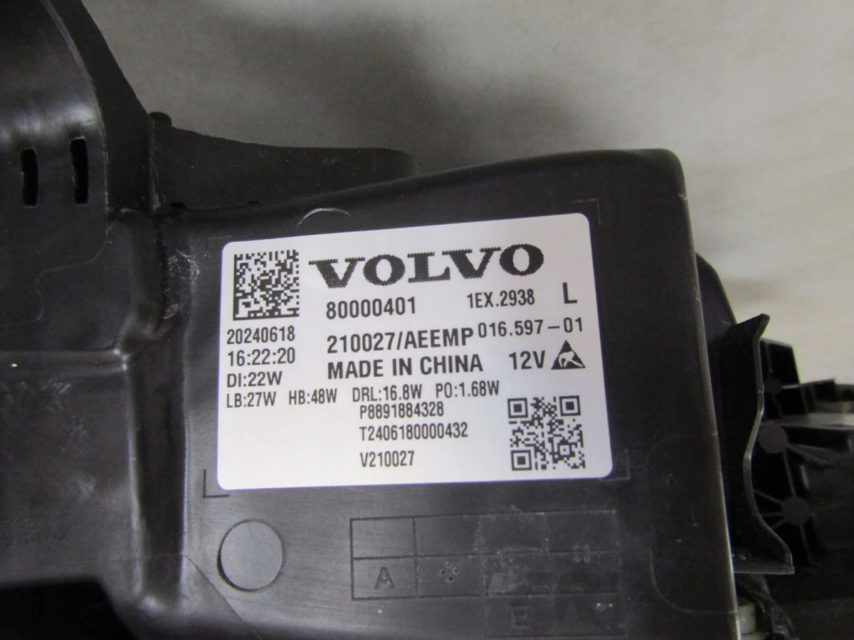 FRONT HEADLIGHT VOLVO EX30 FULL LED 23- LH LEFT 80000401