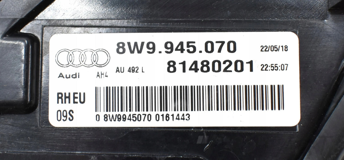 AUDI A4 B9 8W9 RIGHT REAR EXTERIOR LIGHT UNIT EU WAGON 8W9945070