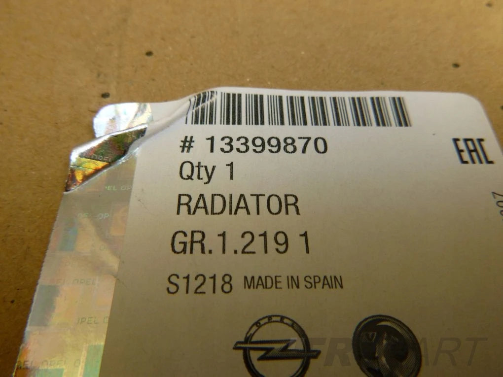 OPEL ADAM CORSA D 1.2 1.4 WATER RADIATOR