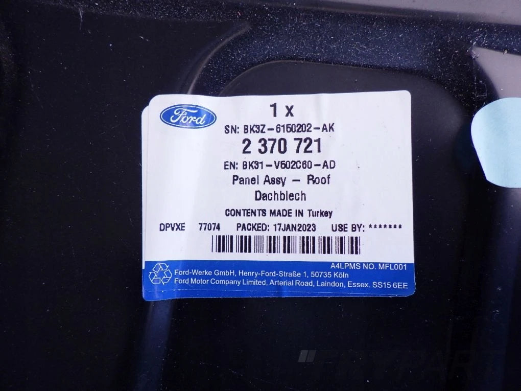 FORD TRANSIT MK8 14- Roof Panel