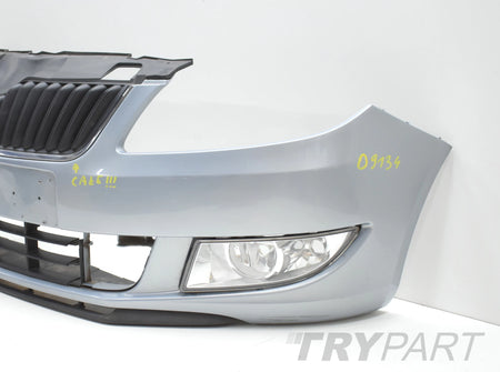 SKODA FABIA II LIFT 5J0 FRONT BUMPER ORIGINAL + GRILLE