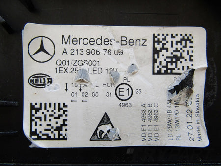 Headlight Mercedes E-Class W213 213 LED LIFT 20- RH RIGHT A2139067609