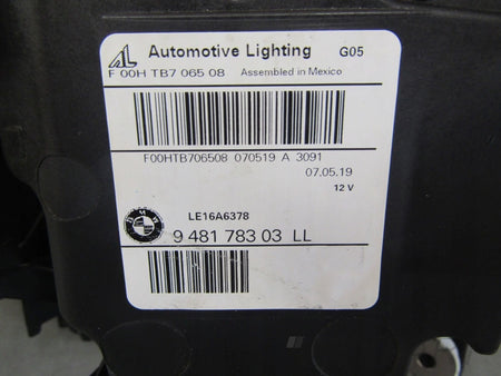 BMW X5 G05 X6 G06 FULL LED Headlight 18-23 LH LEFT 9481783