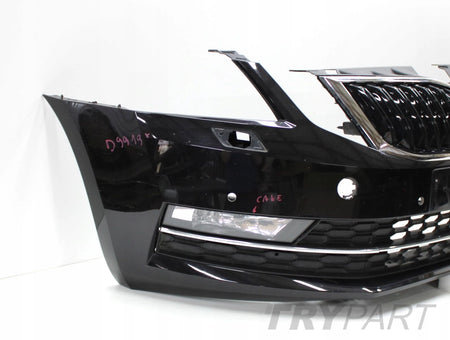 SKODA OCTAVIA III FACELIFT 5E0 FRONT BUMPER ORG + GRILLE + VENTS