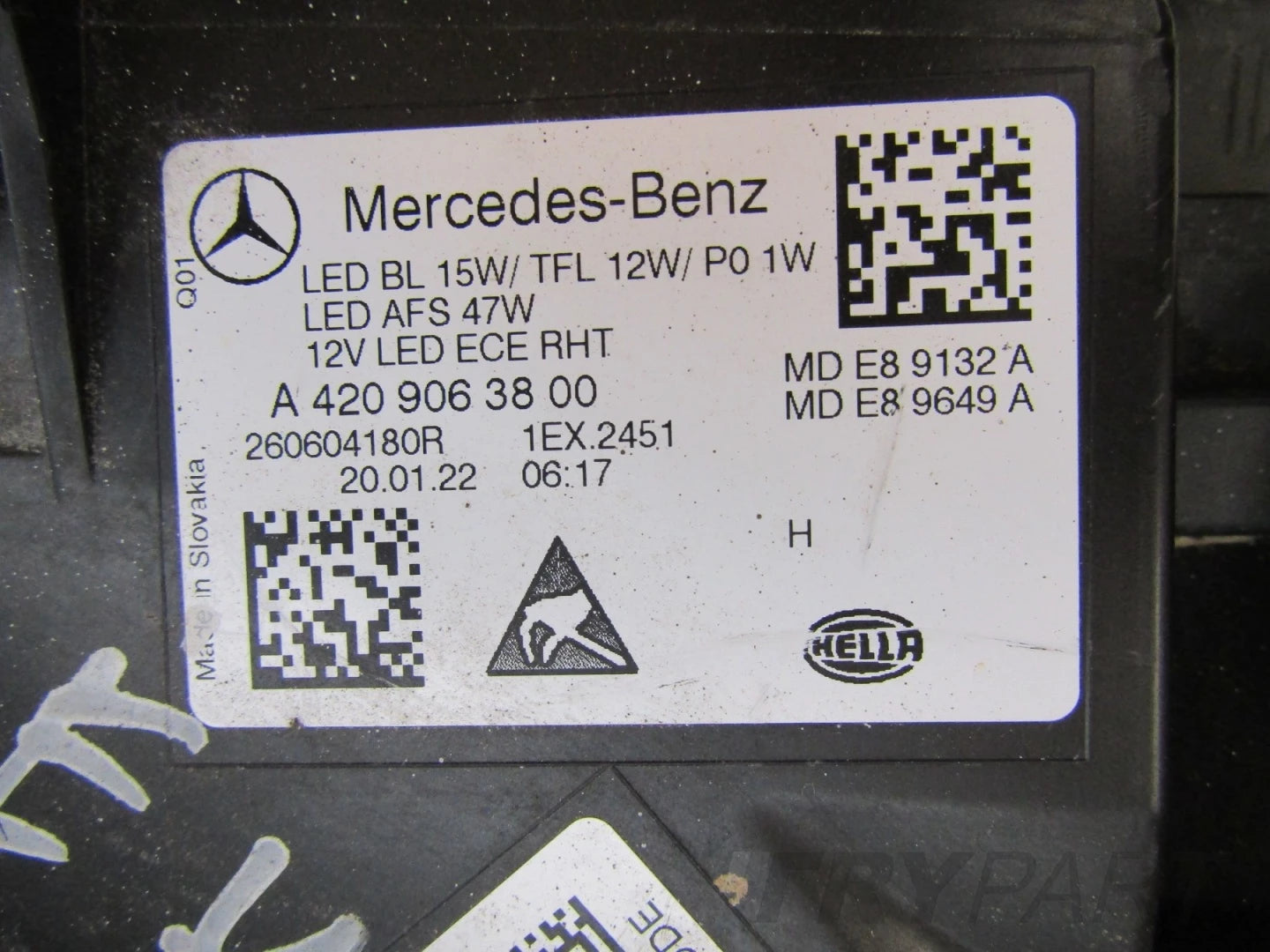 MERCEDES CITAN 2 II W420 FULL LED HIGH PERFORMANCE HEADLIGHT 21- LH A4209