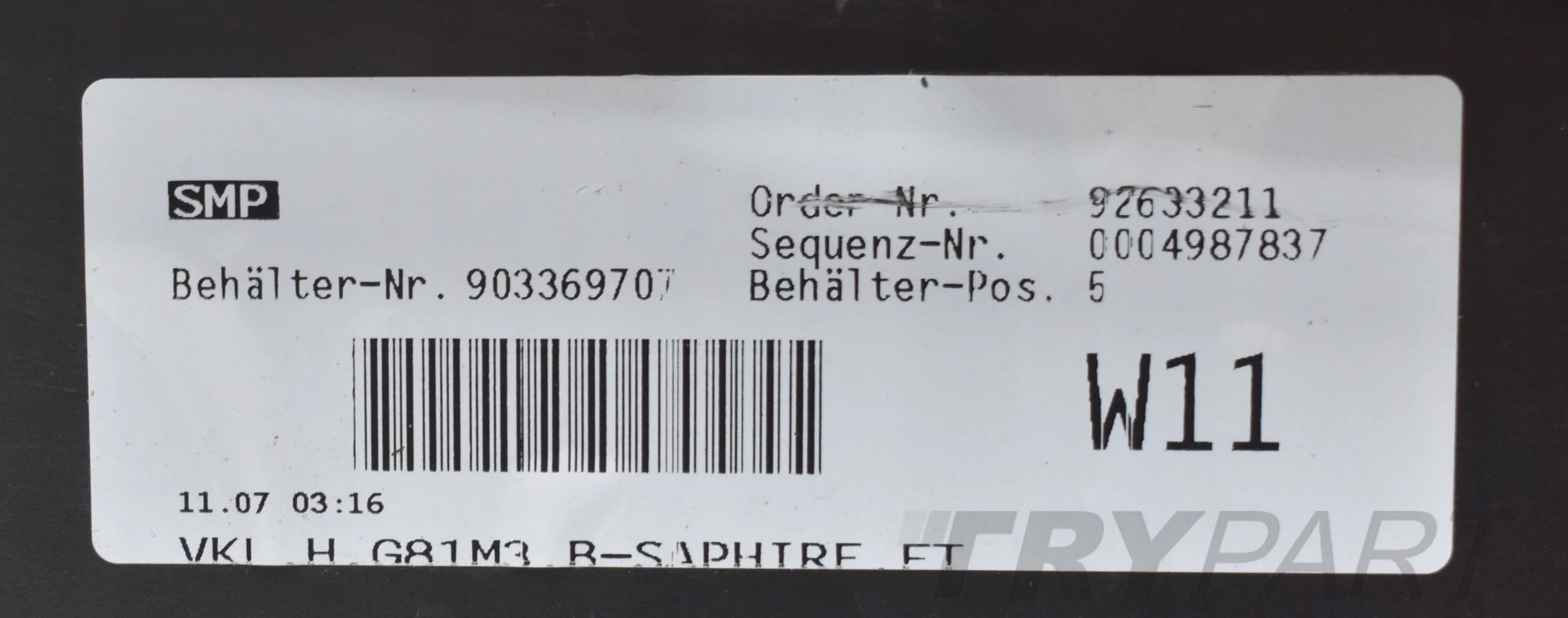 BMW M3 G81 M POWER REAR BUMPER ORG ESTATE TOURING