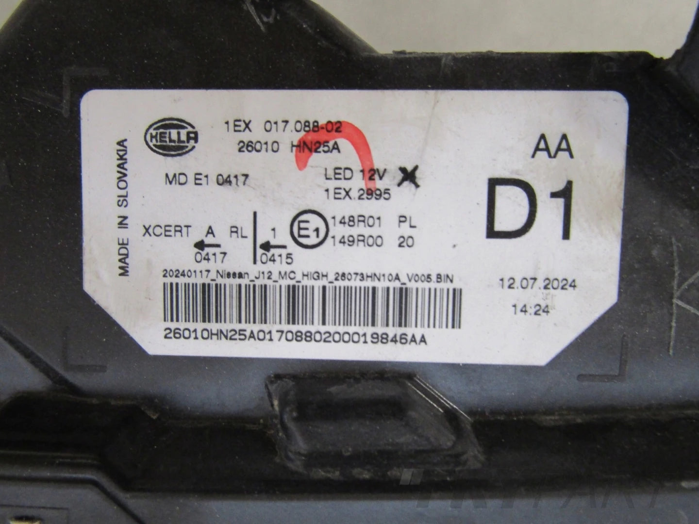FRONT HEADLIGHT NISSAN QASHQAI 3 III FACELIFT FULL LED 24- RH RIGHT 1EX017088-02