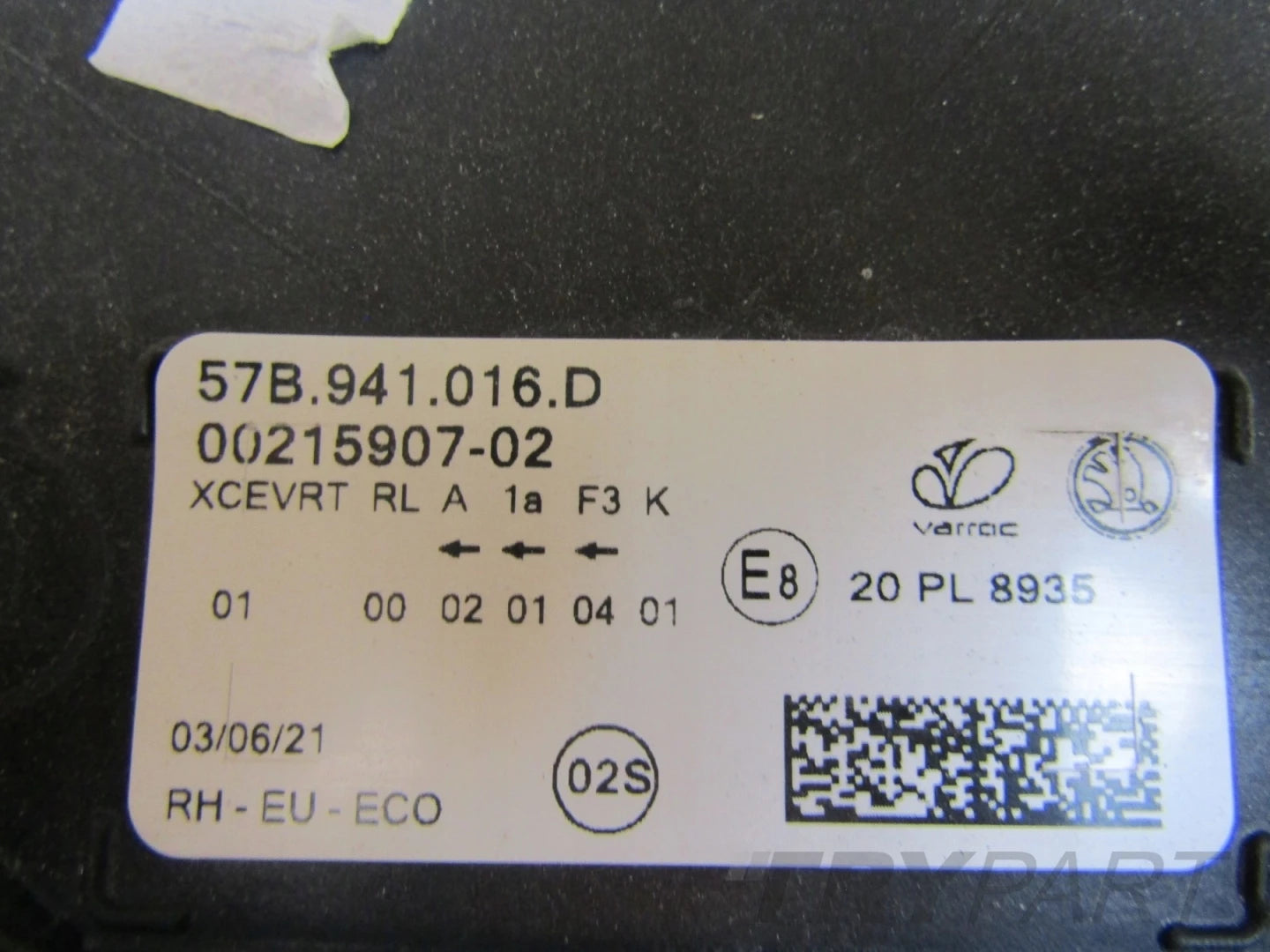 SKODA KAROQ 57B FULL LED FRONT HEADLIGHT 17-21 RH RIGHT 57B941016D