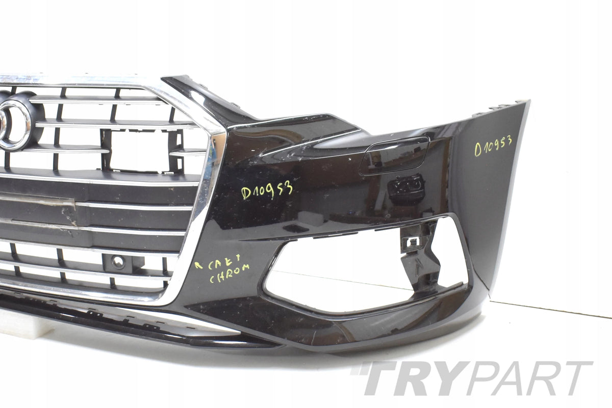AUDI A6 C8 4K0 FRONT BUMPER ORG + CHROME