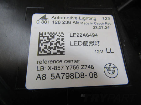 BMW 5 G60 G61 SHADOWLINE FULL LED 23- RH 5A798D8 Headlight