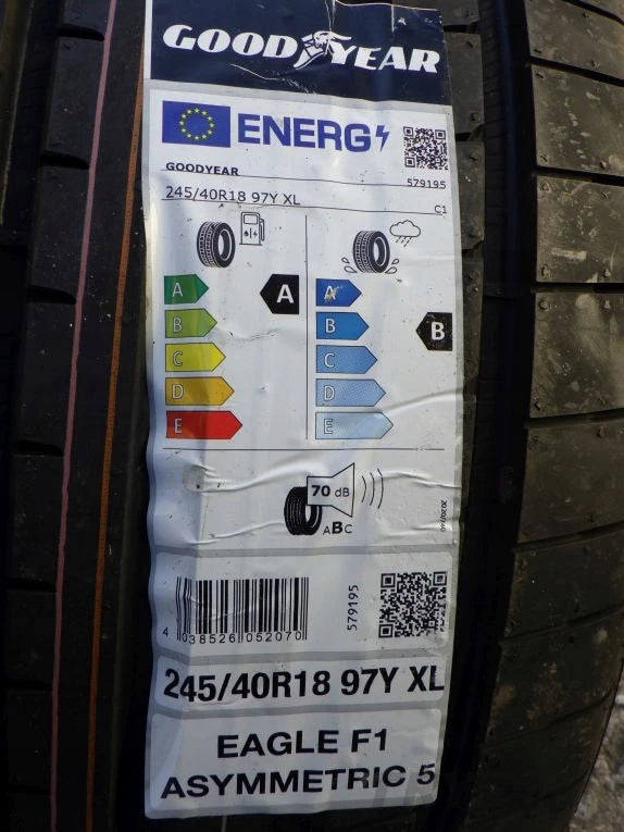 Goodyear Eagle F1 Asymmetric 5 245 40 R18 93 Y XL Tire