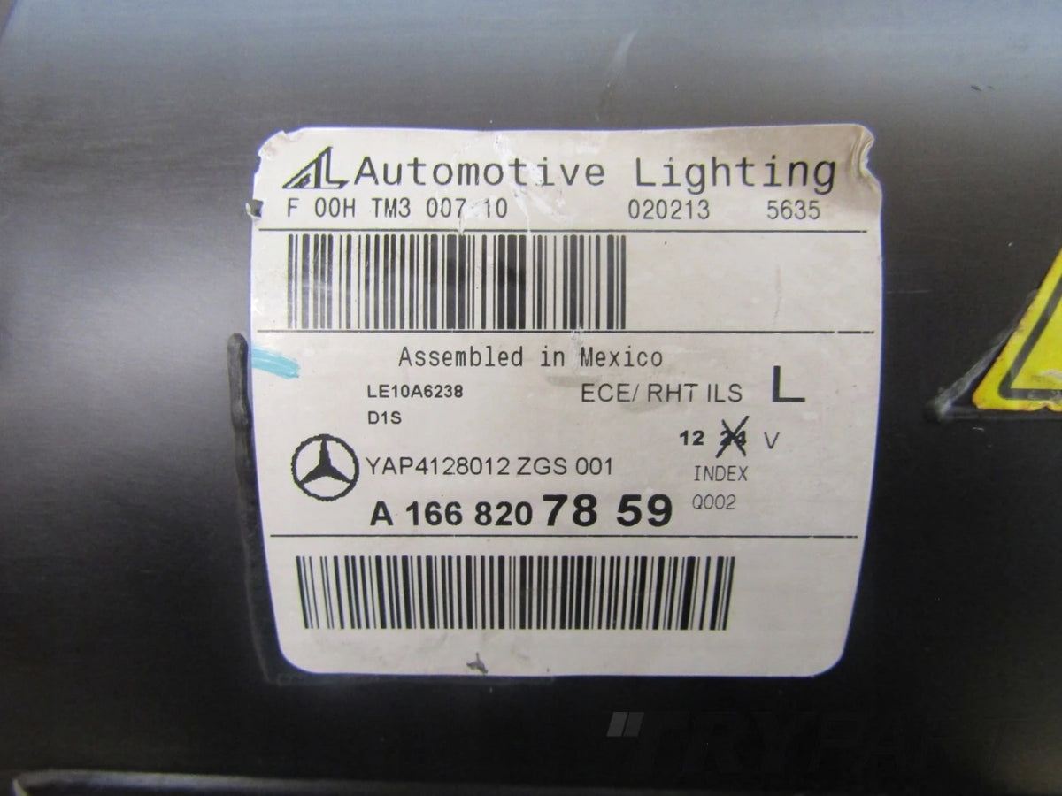 MERCEDES ML W166 XENON HEADLIGHT ACTIVE CURVE 11-15 LH LEFT A1668207859