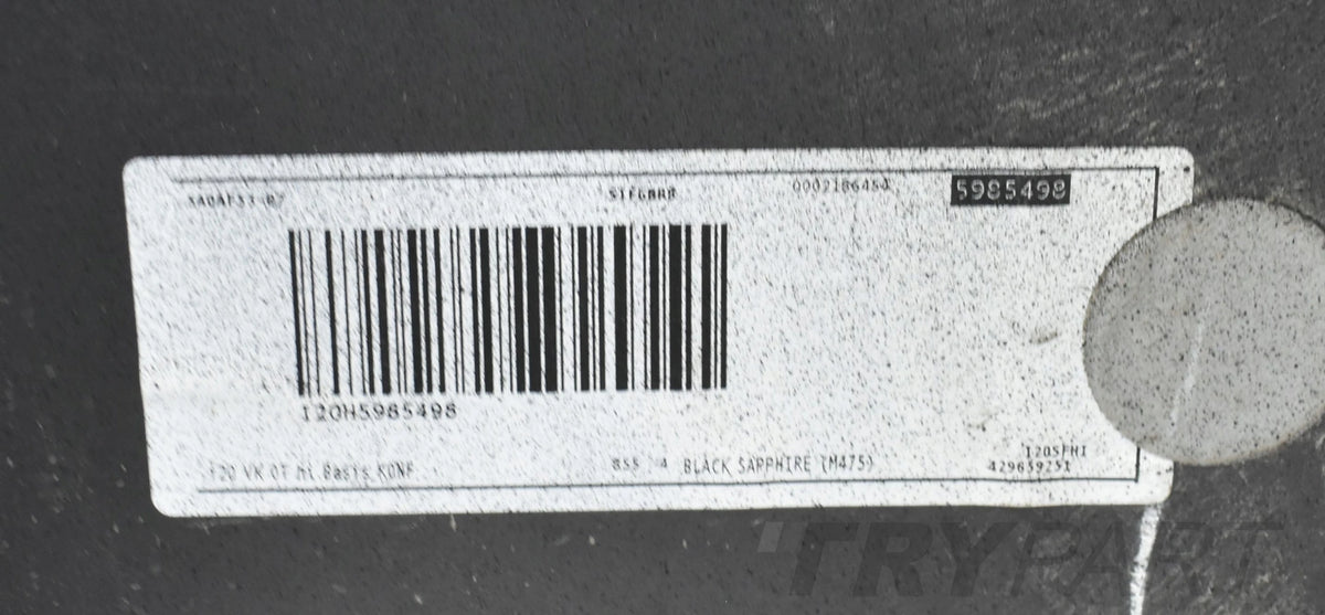 BMW IX I20 REAR BUMPER ORG + BOTTOM