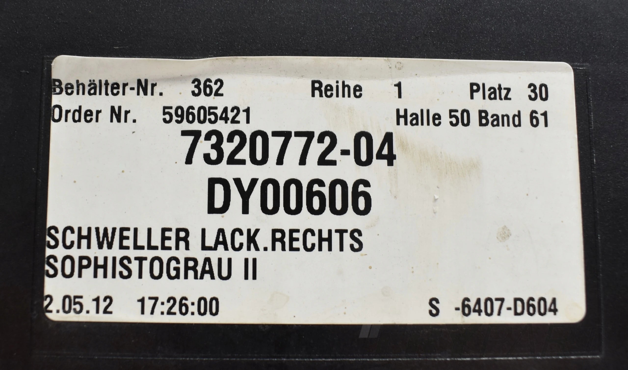 BMW V F10 RIGHT SILL PANEL SUPER CONDITION ORIGINAL